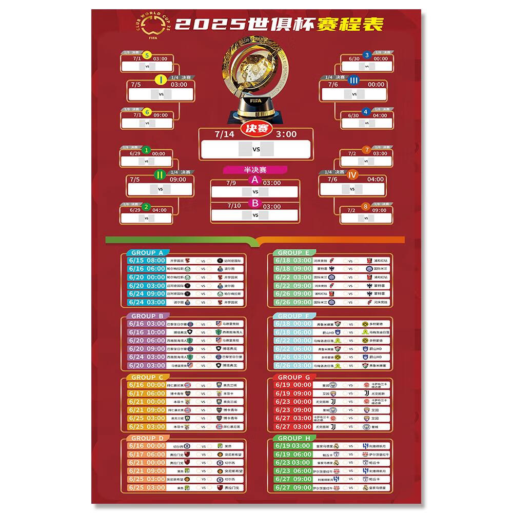 2025世俱杯最新赛程公布(2025世俱杯最新赛程公布时间)
